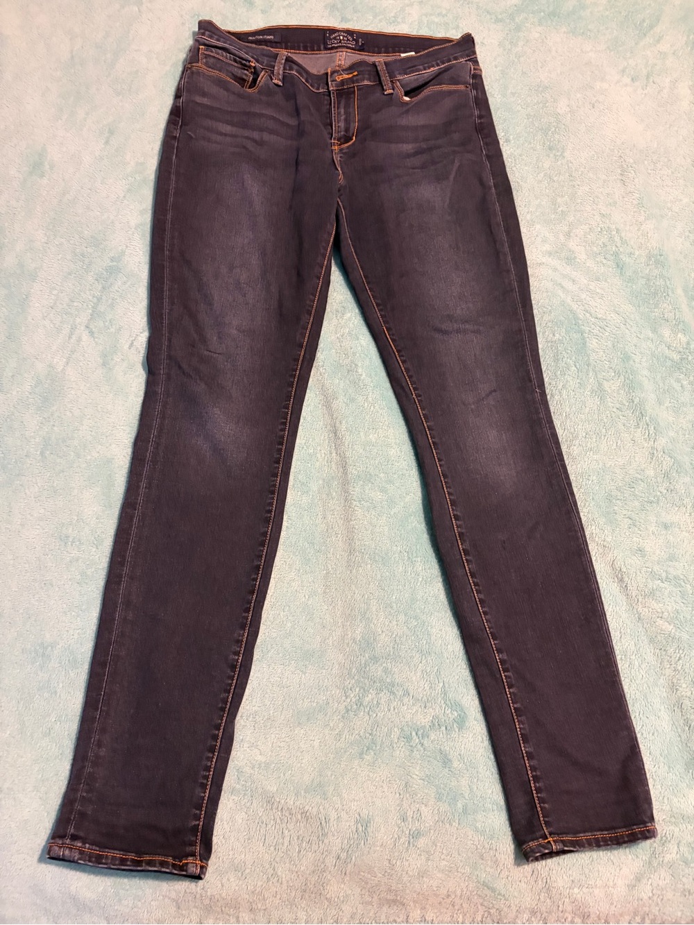 Lucky Brand- Dark Indigo Skinny Jeans with Stretch — Women's Slim Fit